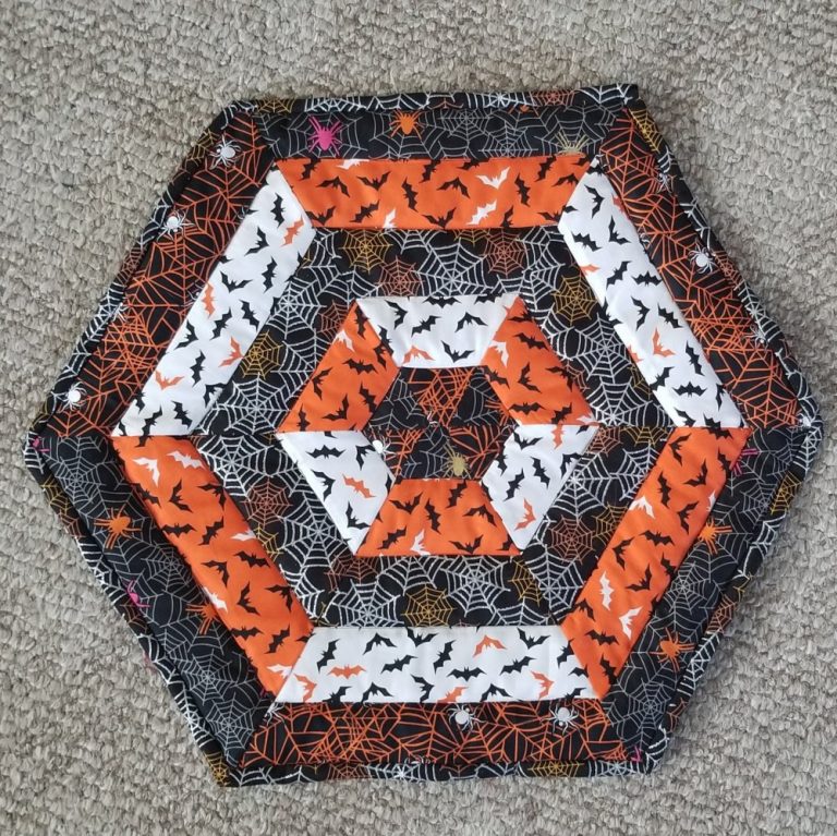 Batty Halloween Table Topper | Make It Sew by Barb